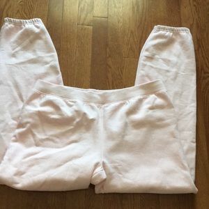 hanes light pink sweatpants